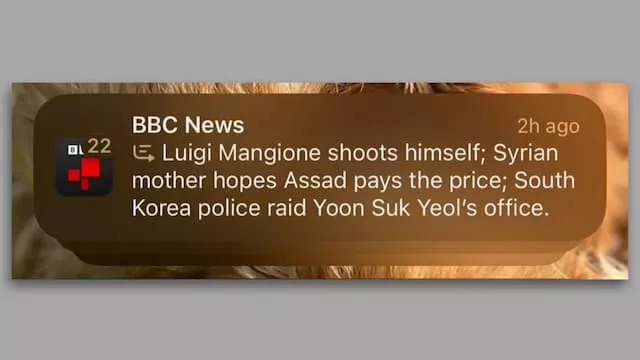 애플 인텔리전스가 생성한 잘못된 BBC 뉴스 헤드라인