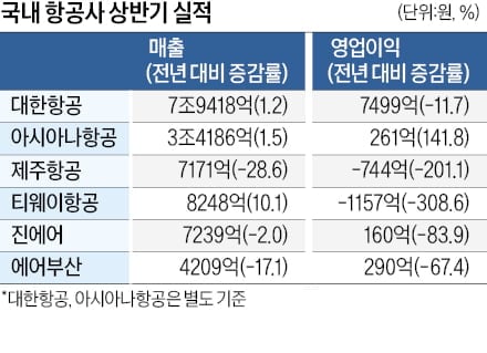 국제선 승객 사상 최대에도…항공사, 힘겨운 날갯짓