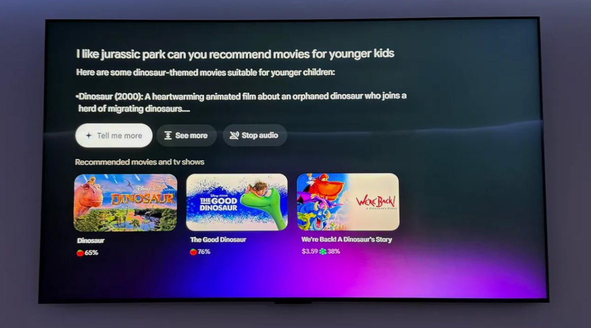 Gemini Google TV