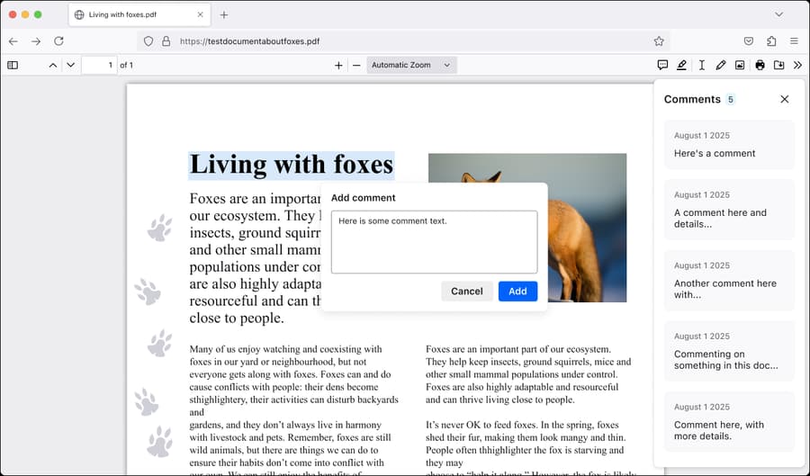 파이어폭스 PDF 뷰어 이미지입니다.