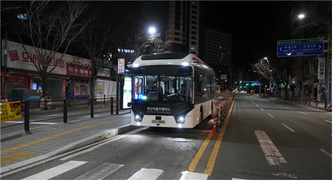 부산 자율주행 버스 이미지