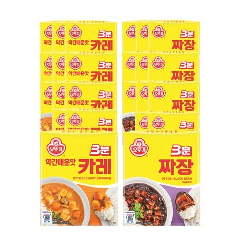 12+12 오뚜기 3분카레 약간 매운맛+3분짜장 외 8종