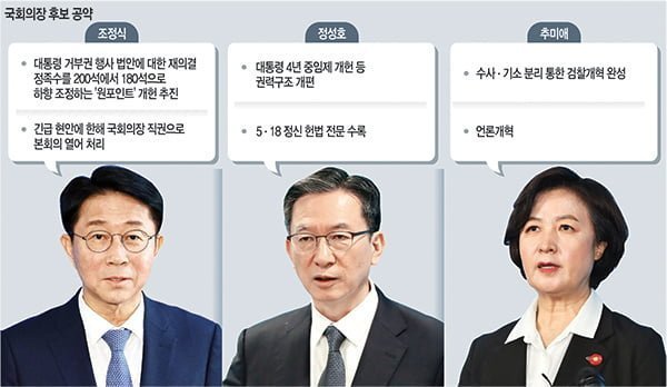 제22대 대한민국 국회의장 후보 공약
